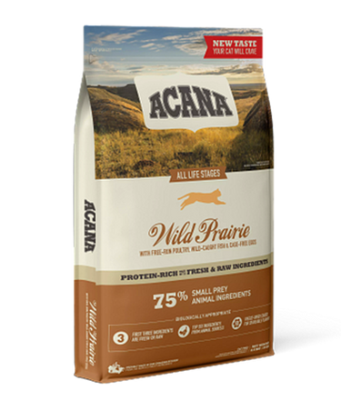 Acana Wild Prairie Free-Run Poultry Wild-Caught Fish All Life Stages Dry Cat Food - 4.5kg